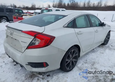 2021 Honda Civic Sport z USA, uszkodzony, nr VIN 2HGFC2F81MH555052